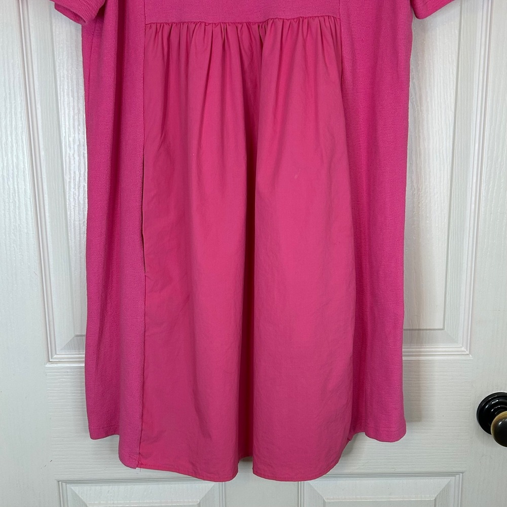 English Factory Pink Ruffle Sleeve Babydoll Dress Womens Medium - Picture 3 of 10